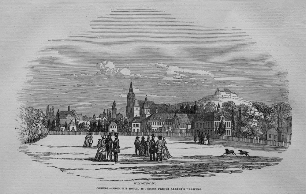 Coburg.- From His Royal Highness Prince Albert's Drawing. 1845