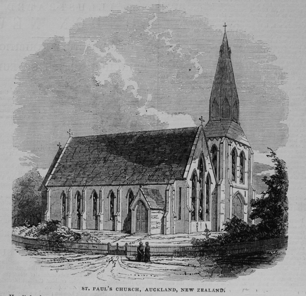 St. Paul's Church, Aukland, New Zealand. New French Protestant Episcopal Church, Bloomsbury. Chiswick Church. 1845