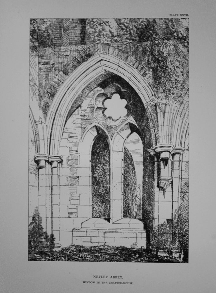 Netley Abbey. Window in the Chapter-House. 1881