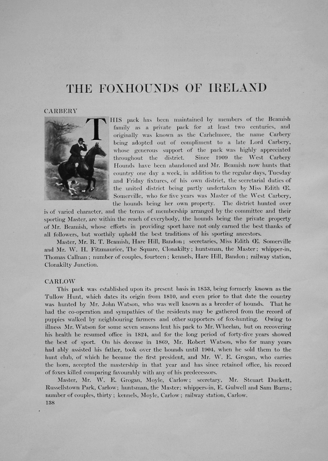 Foxhounds of Ireland. 