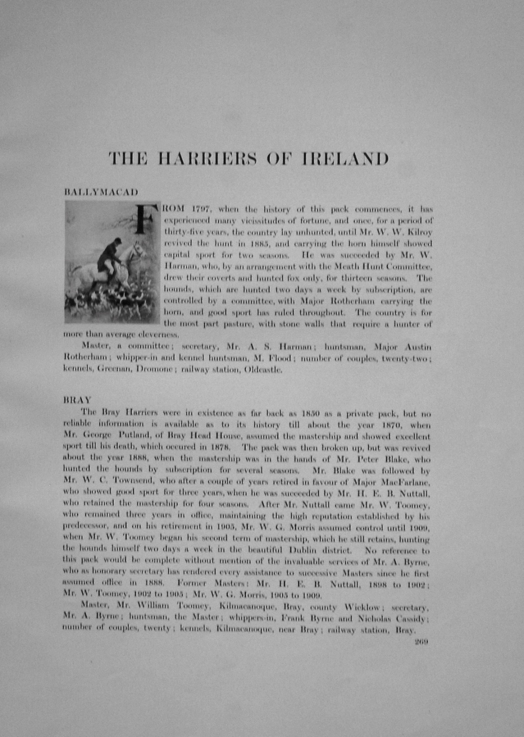Harriers of Ireland. 1912