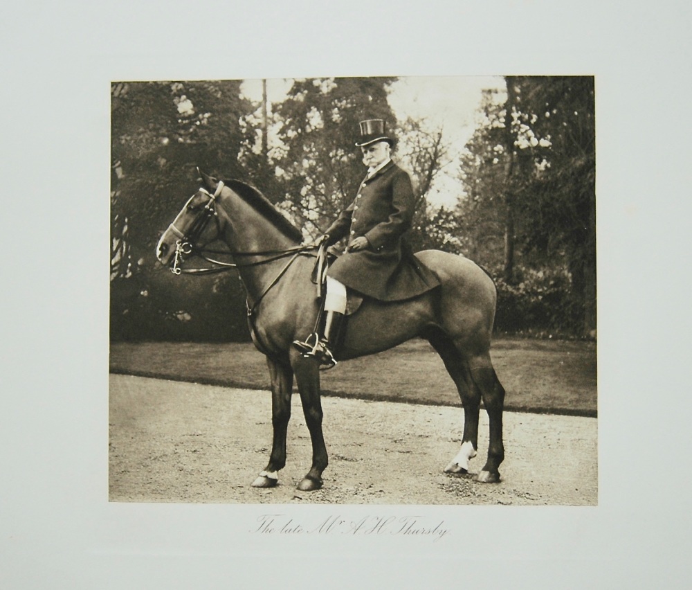 The Late Mr. A. H. Thursday. 1912