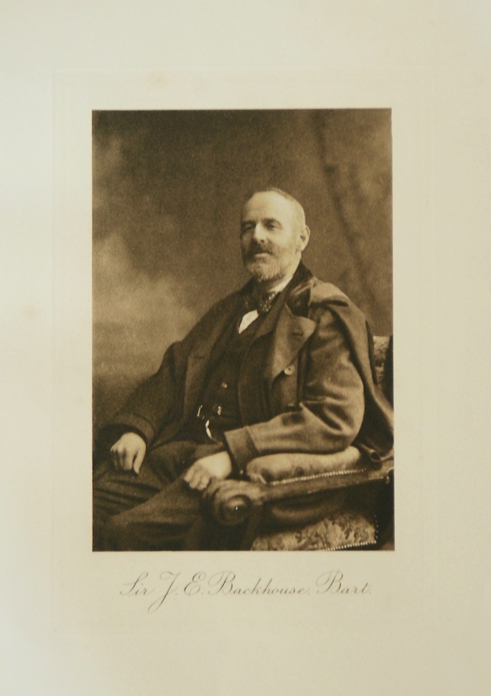 Sir J. E. Backhouse, Bart. 1912