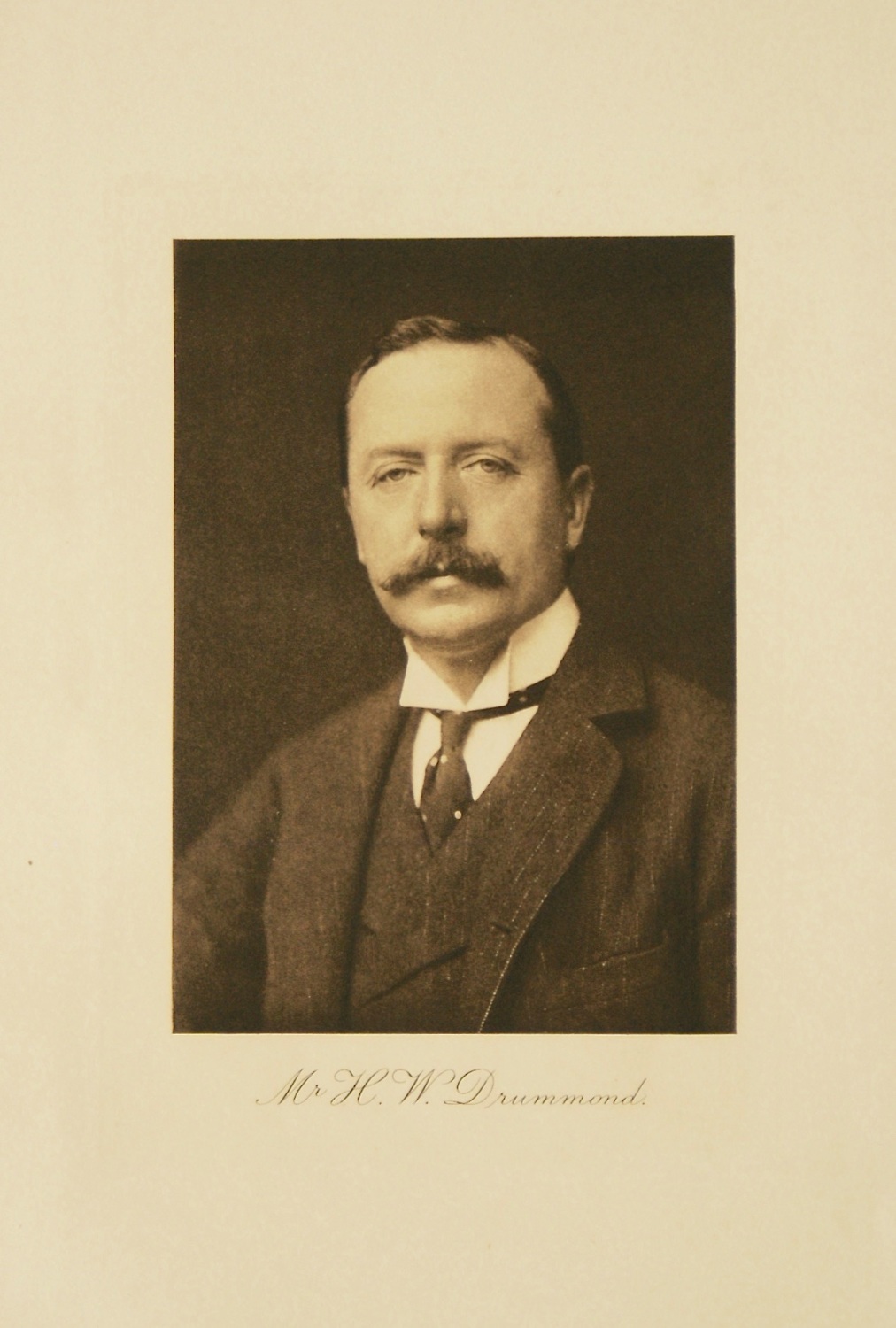 Mr. H. W. Drummond. 1912