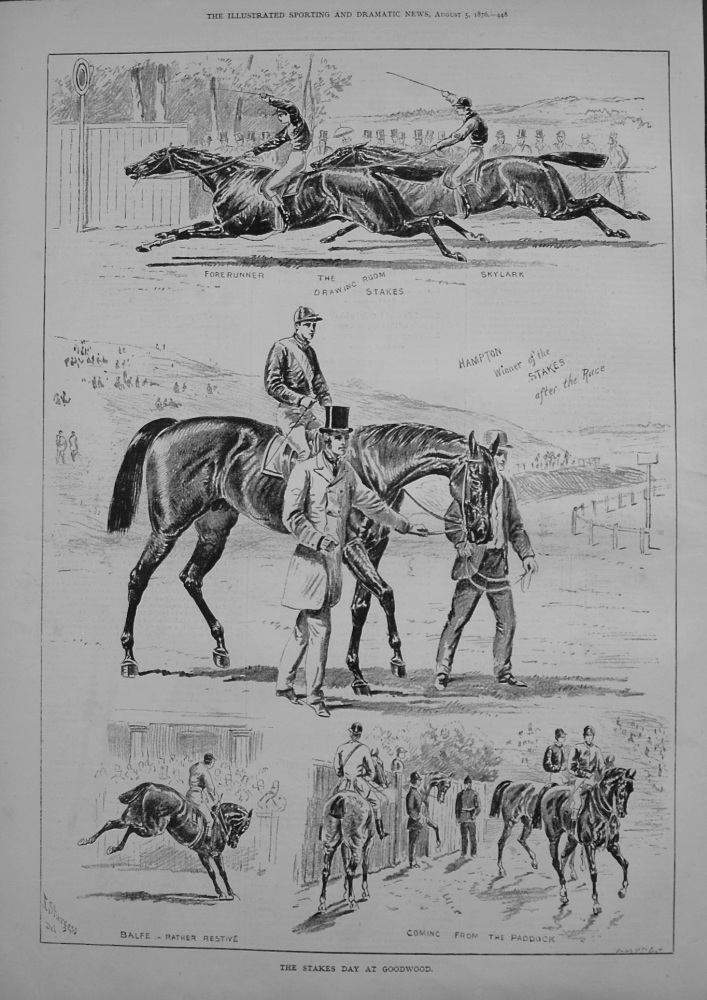 The Stakes Day at Goodwood. 1876