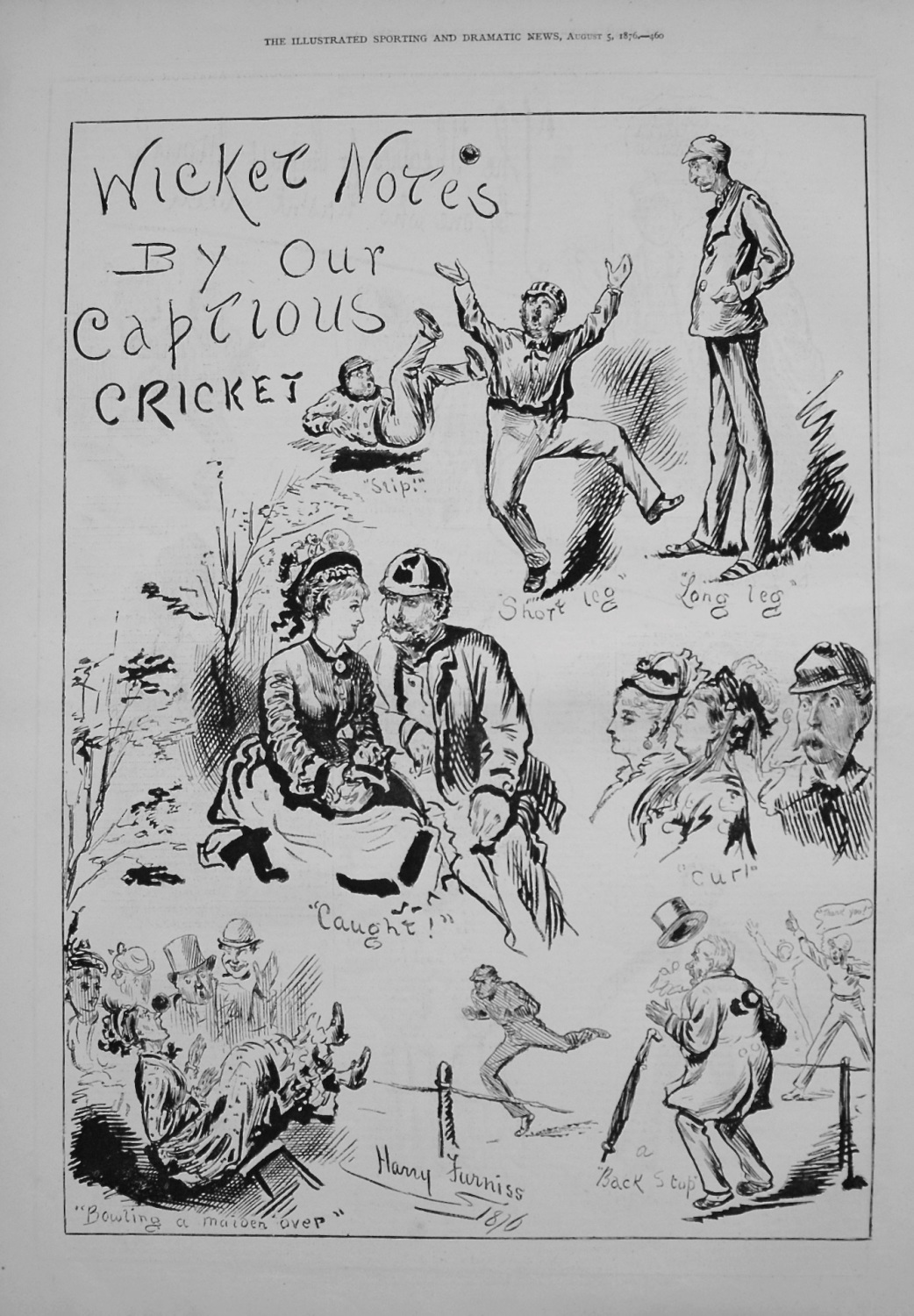 Wicket Notes by our Captious Cricket. 1876