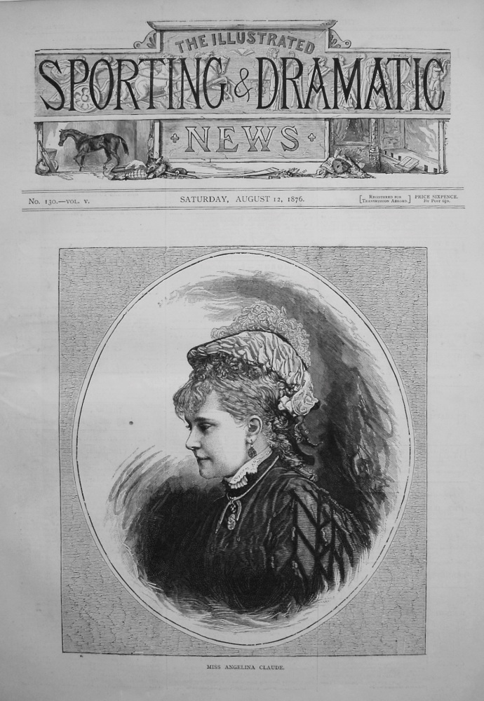 Miss Angelina Claude. 1876