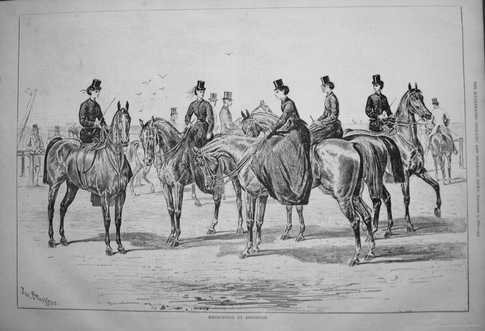 Recruiting at Brighton. 1876