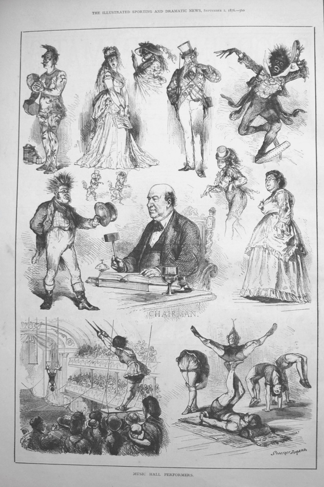 Music Hall Performers. 1876