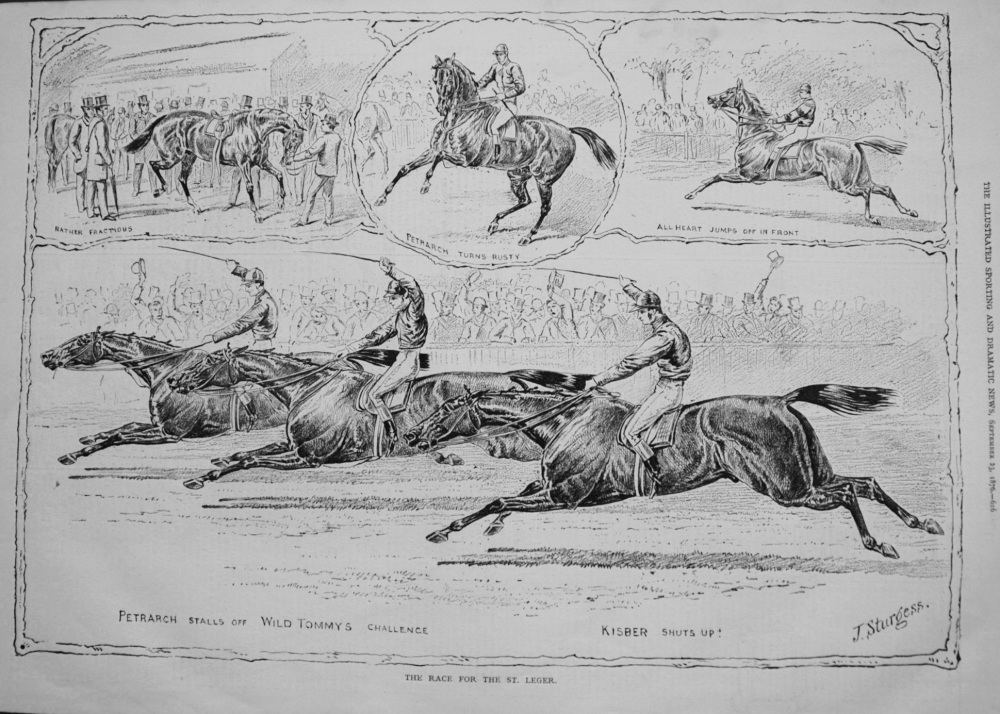 The Race for the St. Leger. 1876