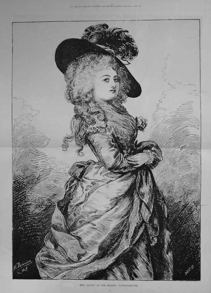 Mrs. Rousby as the Missing "Gainsborough." 1876.