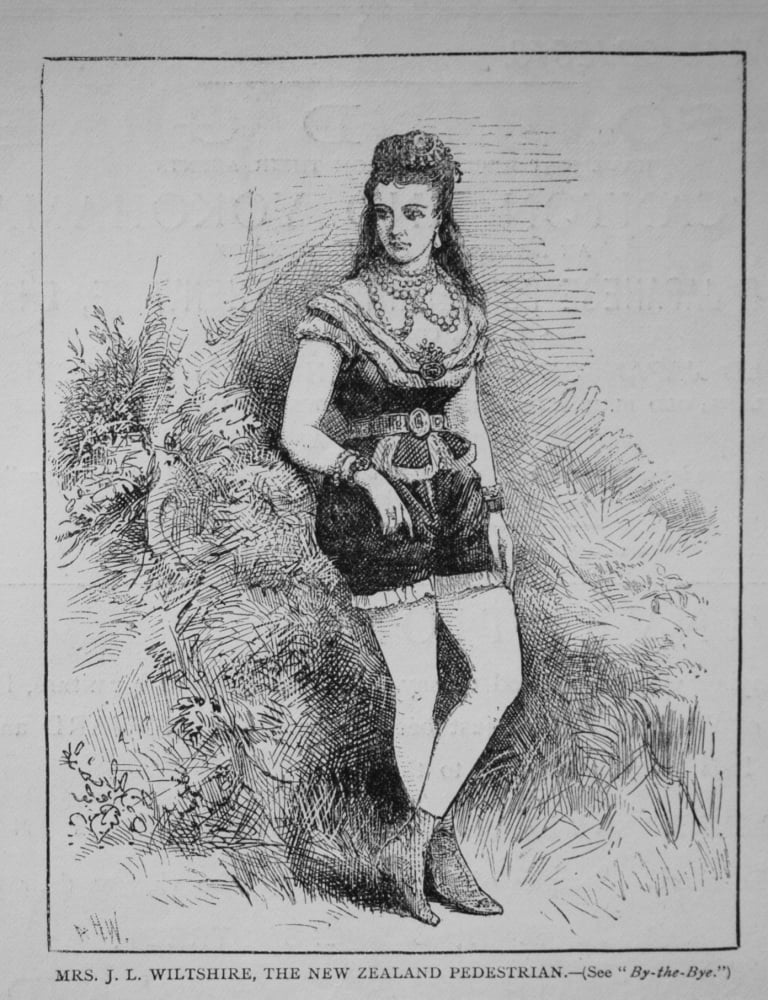 Mrs. J. L. Wiltshire, the New Zealand Pedestrian. 1876