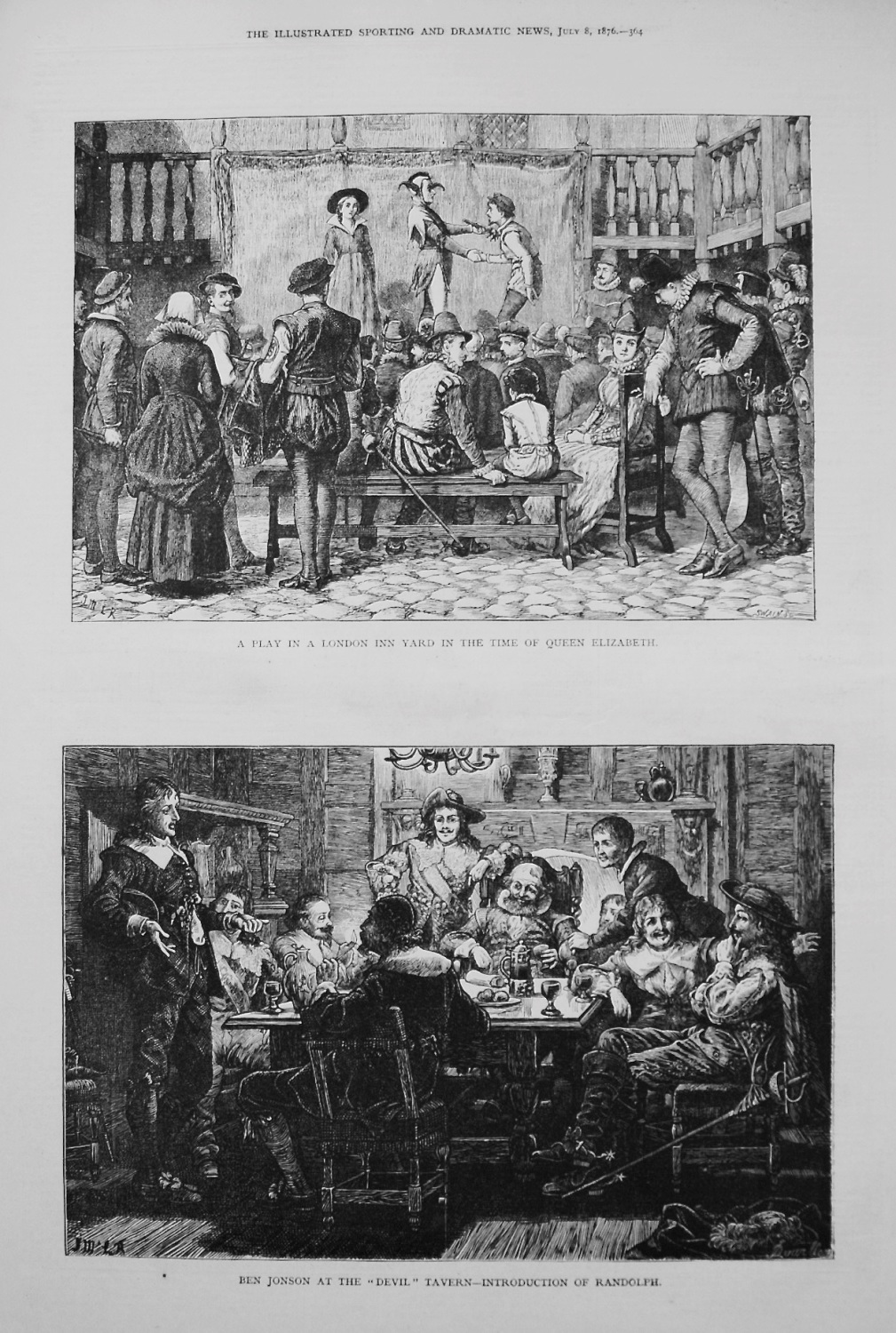 A Play in a London Inn Yard in the Time of Queen Elizabeth. 1876