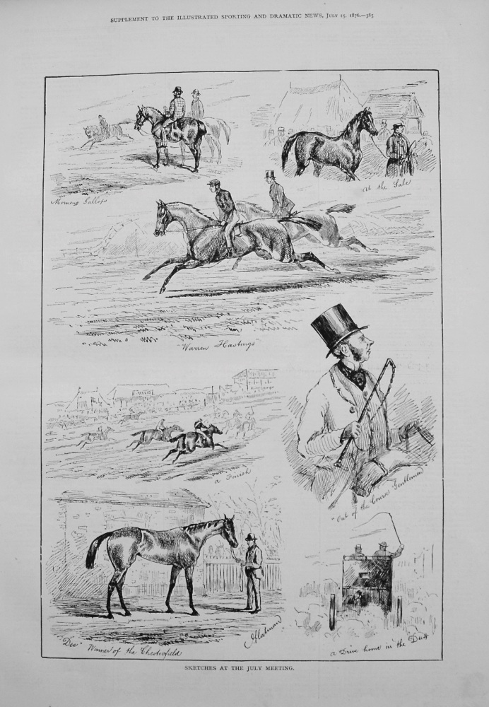 Sketches at the July Meeting. 1876