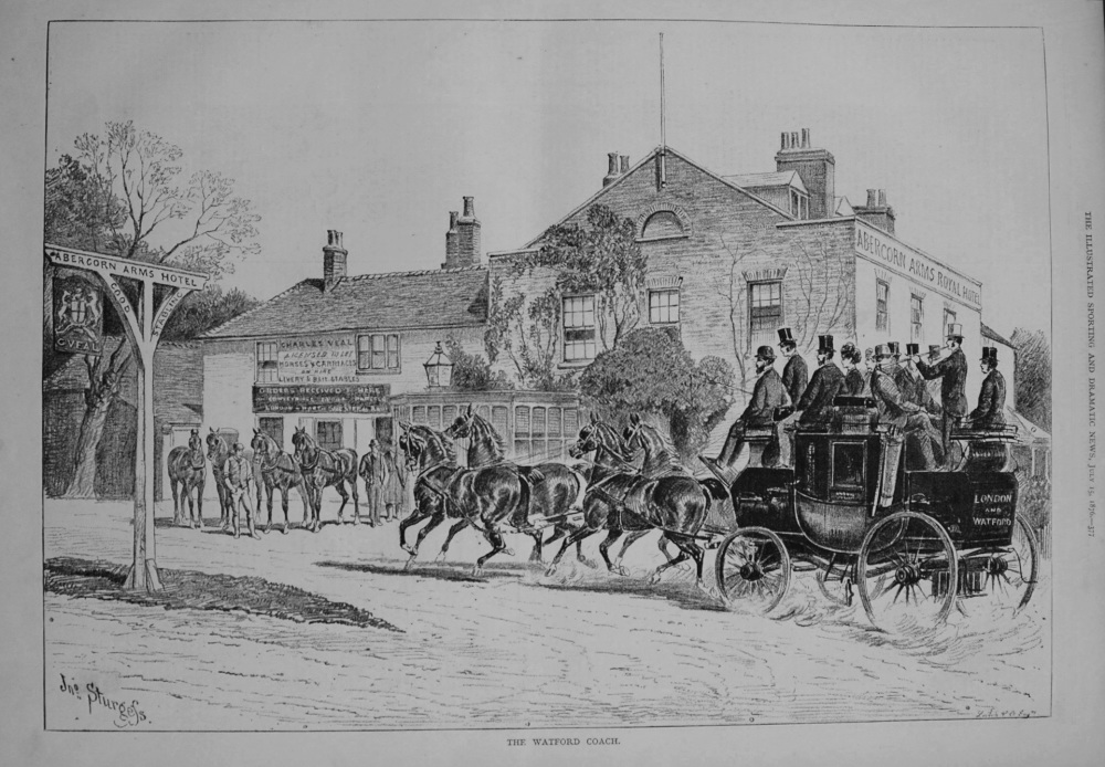 The Watford Coach. 1876.