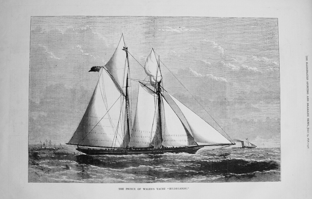The Prince of Wales's Yacht "Hildegarde." 1876