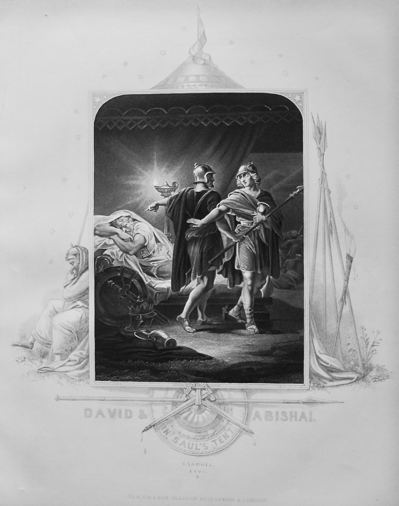 David & Abishai in Saul's Tent.