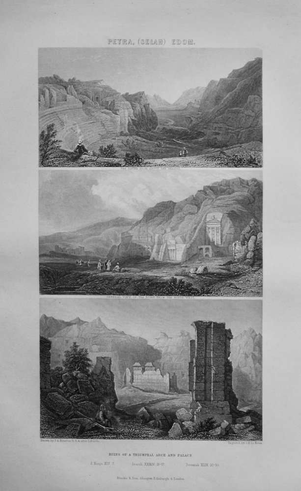 Petra, (Selah) Edom. 1862