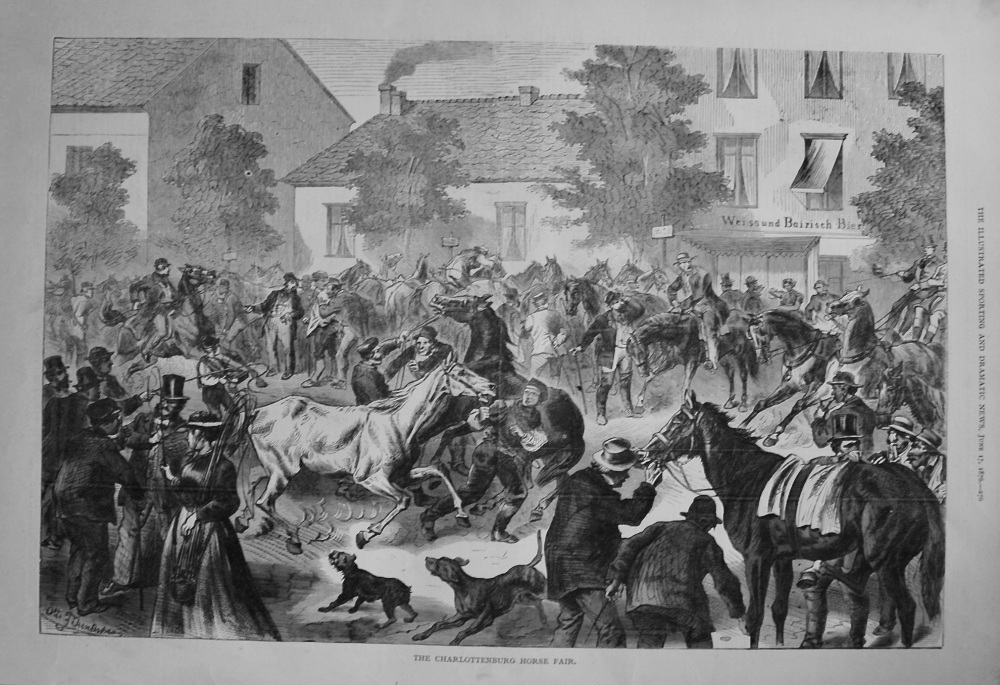 The Charlottenburg Horse Fair. 1876