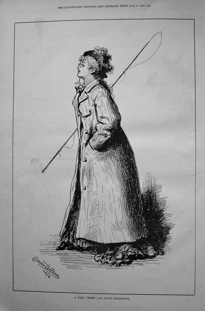 A Fair "Whip." - An Ascot Suggestion. 1876