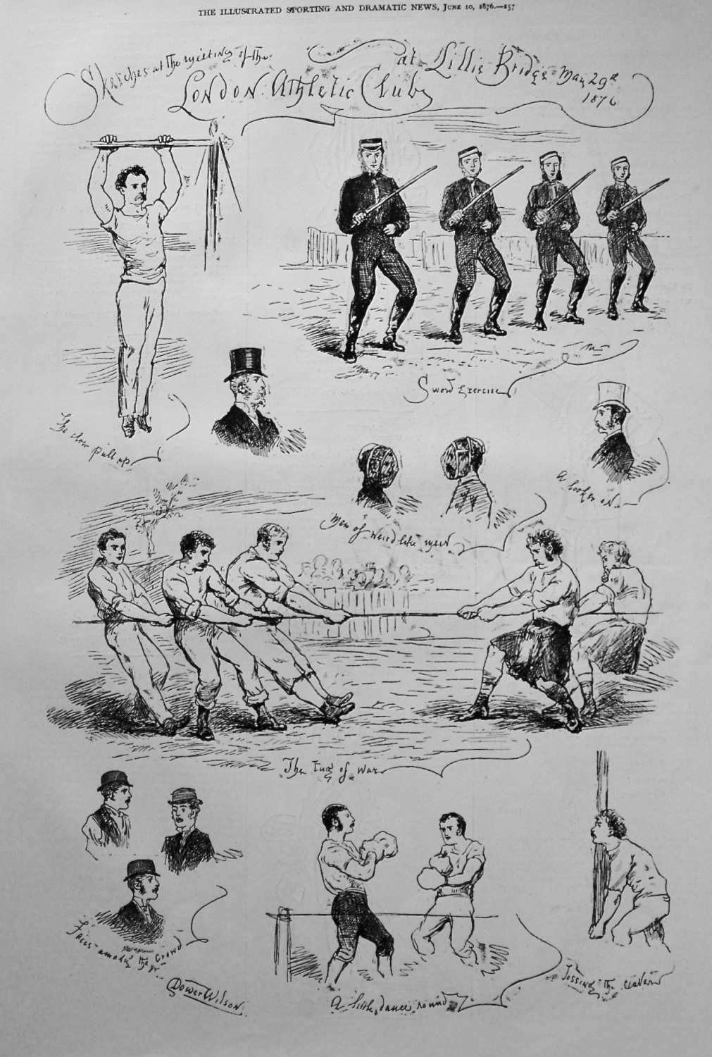 Sketches at the Meeting of the London Athletic Club at Lillie Bridge May 29