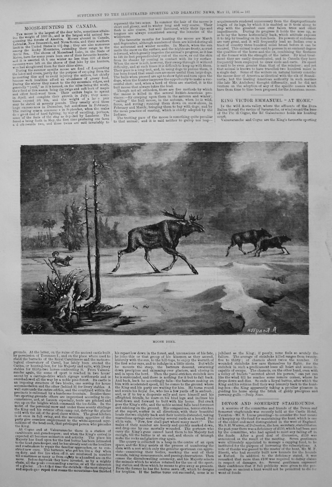 Moose-Hunting in Canada. 1876