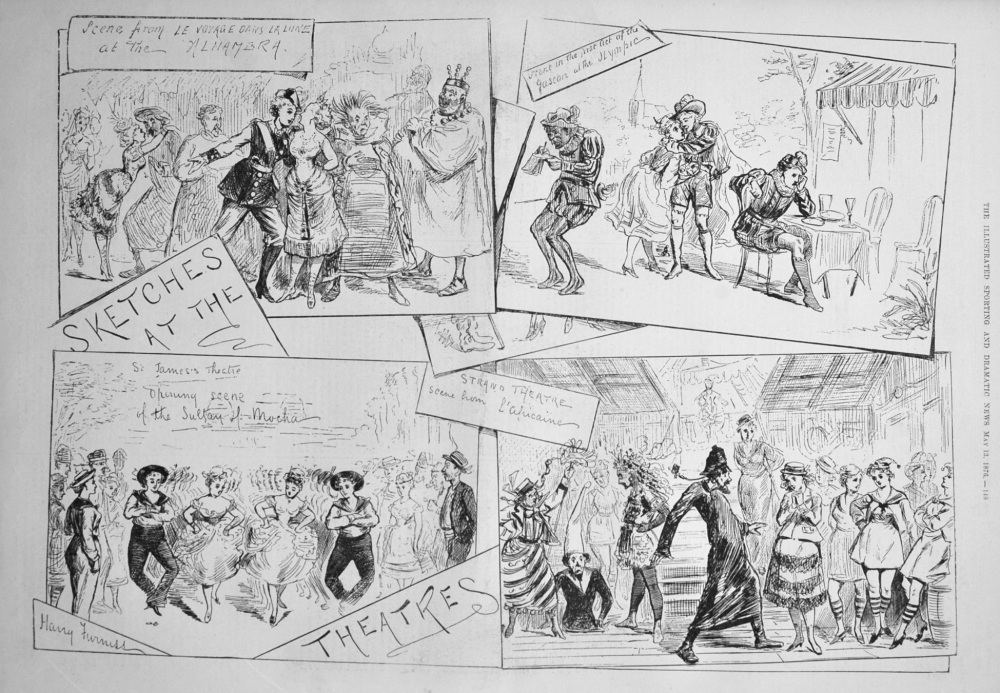 Sketches at the Theatres. 1876