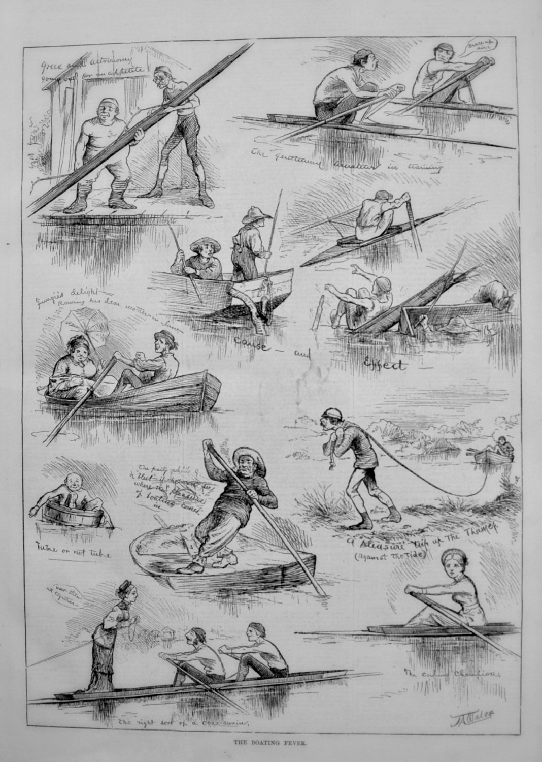 The Boating Fever. 1876