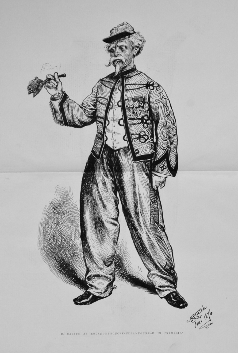 M. Marius, as Roland-De-Roncevaux-Ramponneau in 