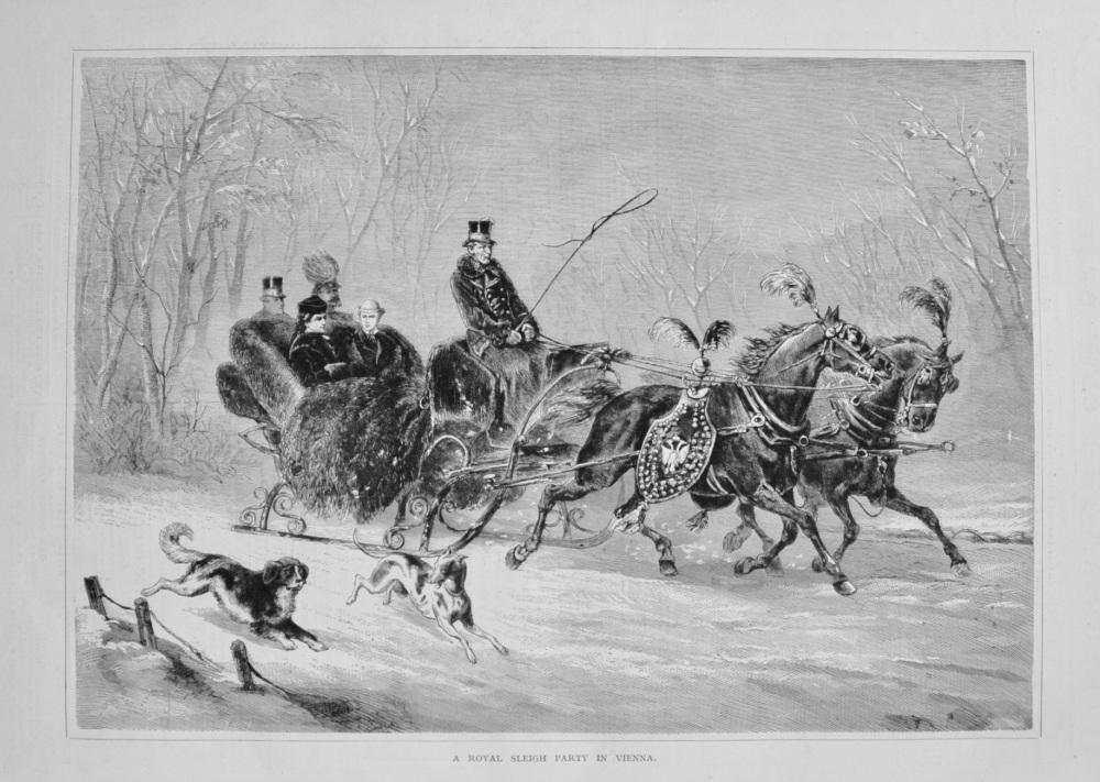 A Royal Sleigh Party in Vienna. 1877