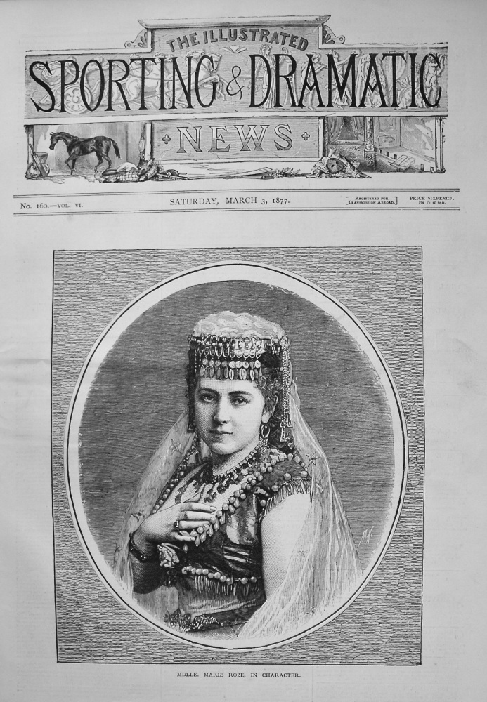 Mdlle. Marie Roze, in Character. 1877