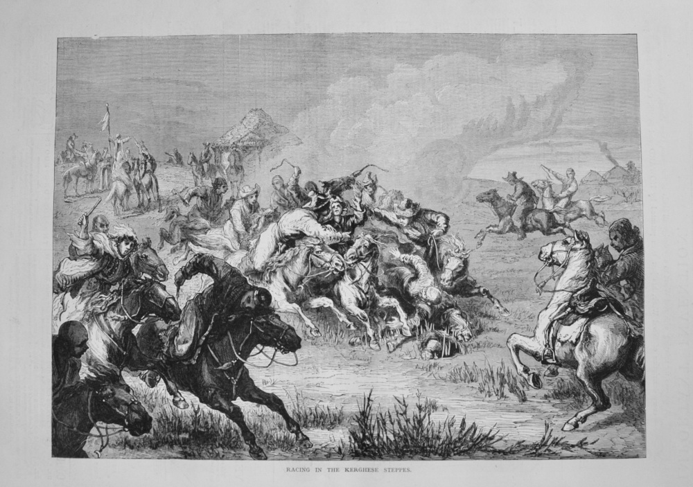 Racing in the Kerghese Steppes. 1877