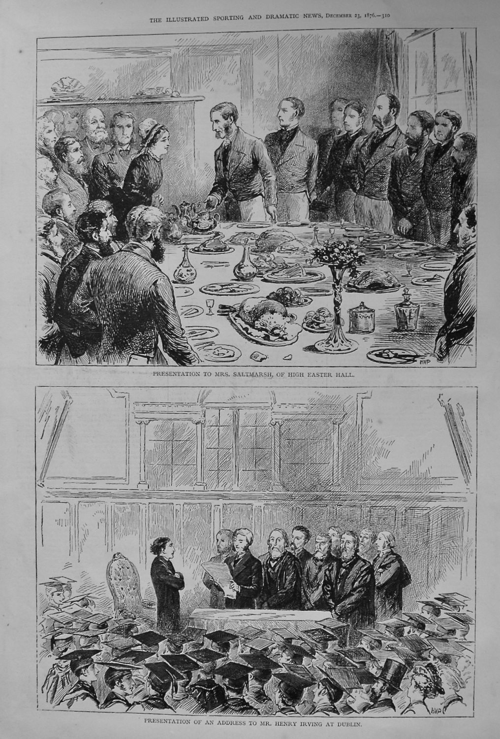Presentation to Mrs. Saltmarsh, of High Easter Hall. 1876