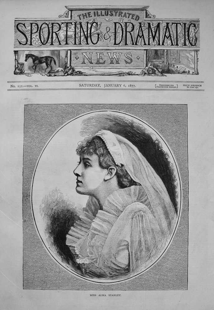 Miss Alma Stanley. 1877