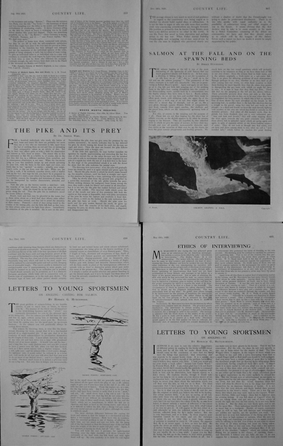 Fishing Articles. 1920-21.