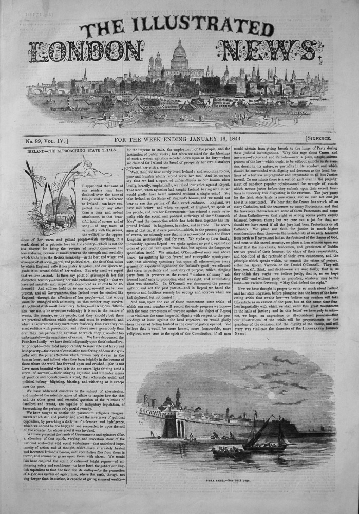 Illustrated London News, January 13th, 1844.