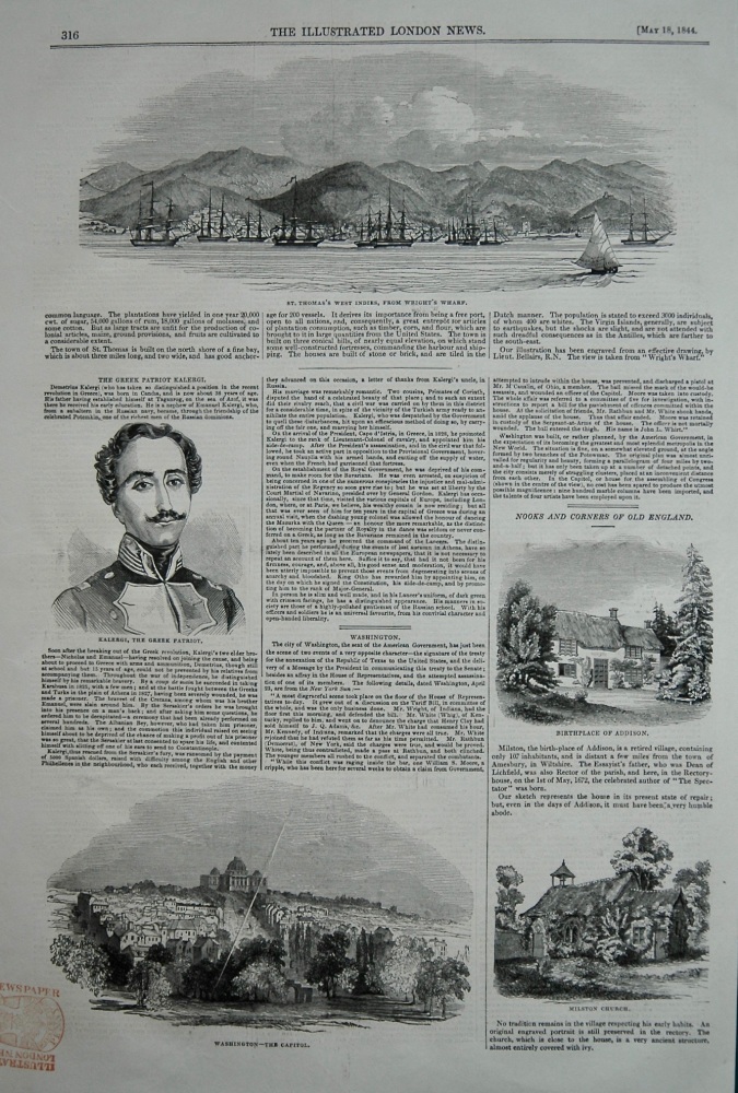 Nooks and Corners of Old England.- Birthplace of Addison. 1844