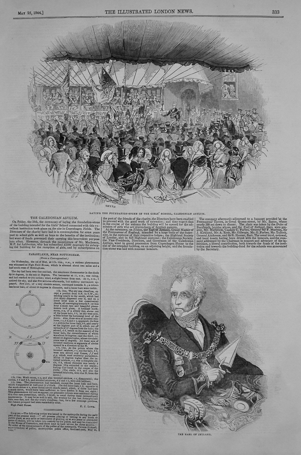 The Caledonian Asylum. 1844