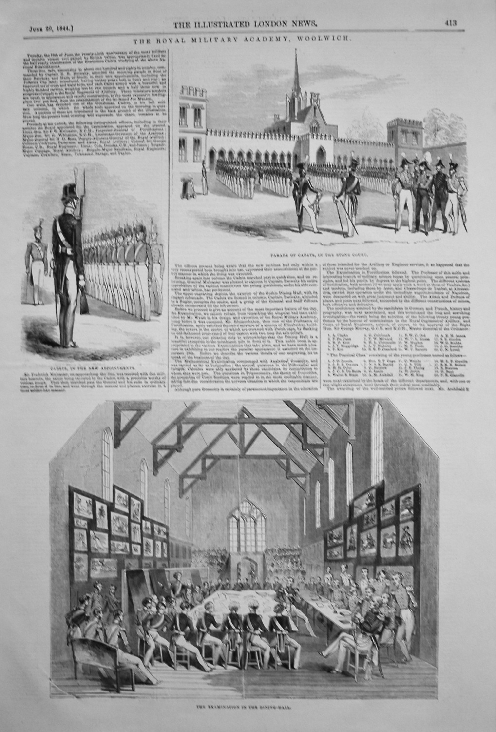 Royal Military Academy, Woolwich. 1844