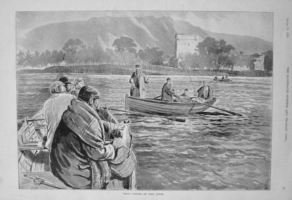 Trout Fishing on Loch Leven. 1895
