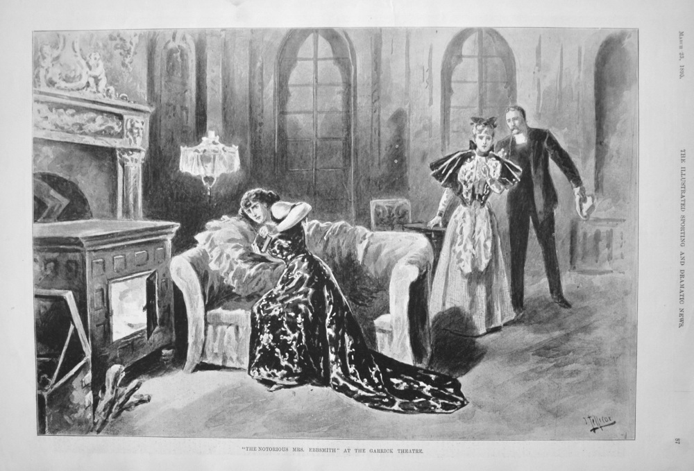 "The Notorious Mrs. Ebbsmith" at the Garrick Theatre. 1895