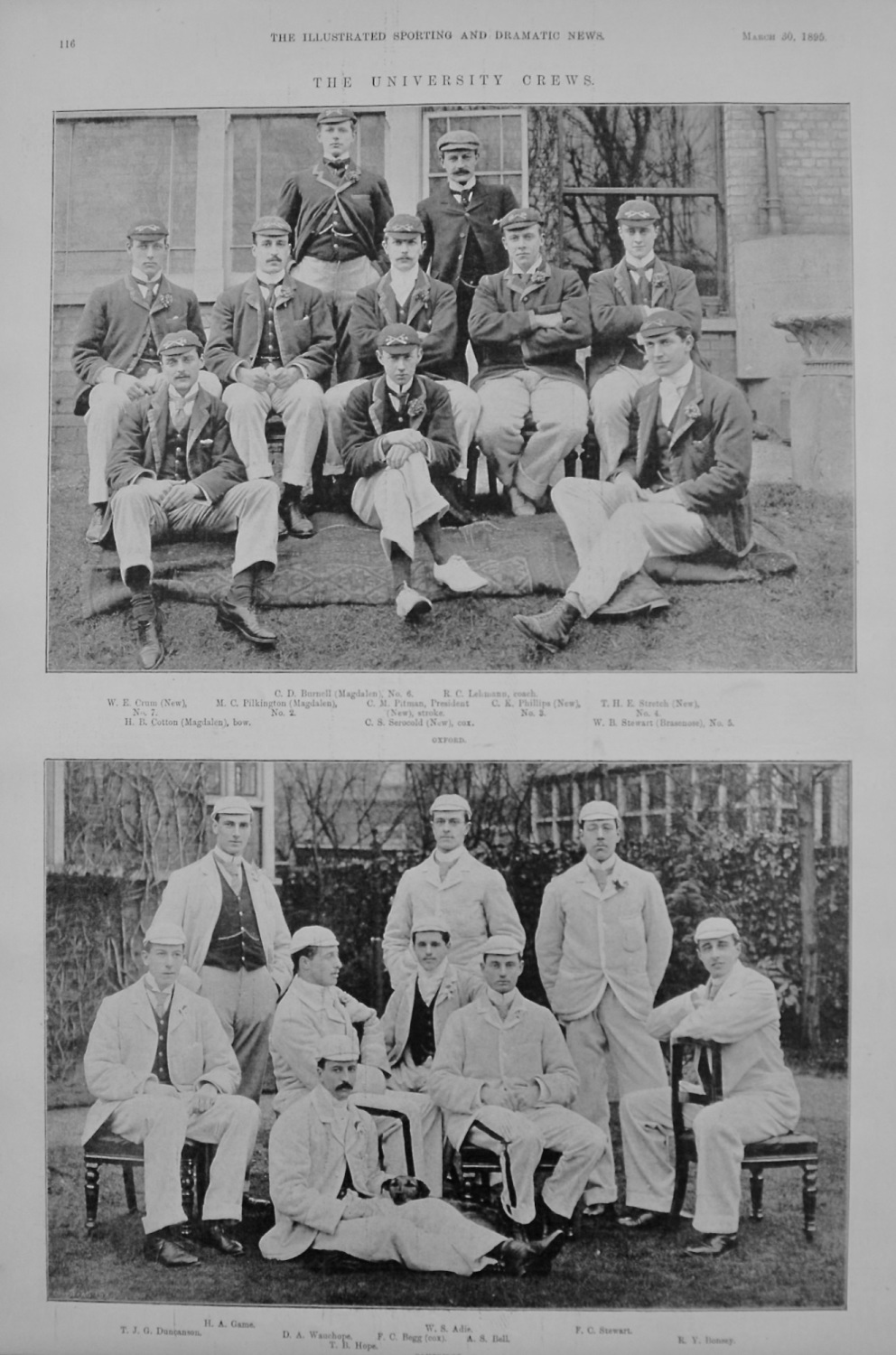 The University Crews. 1895