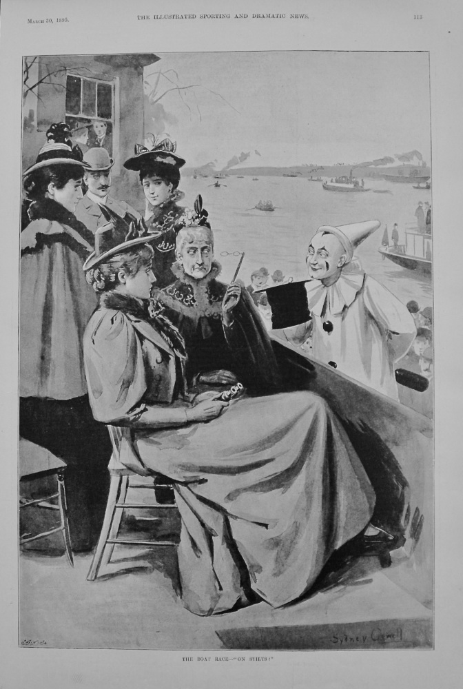 The Boat Race- "On Stilts !" 1895