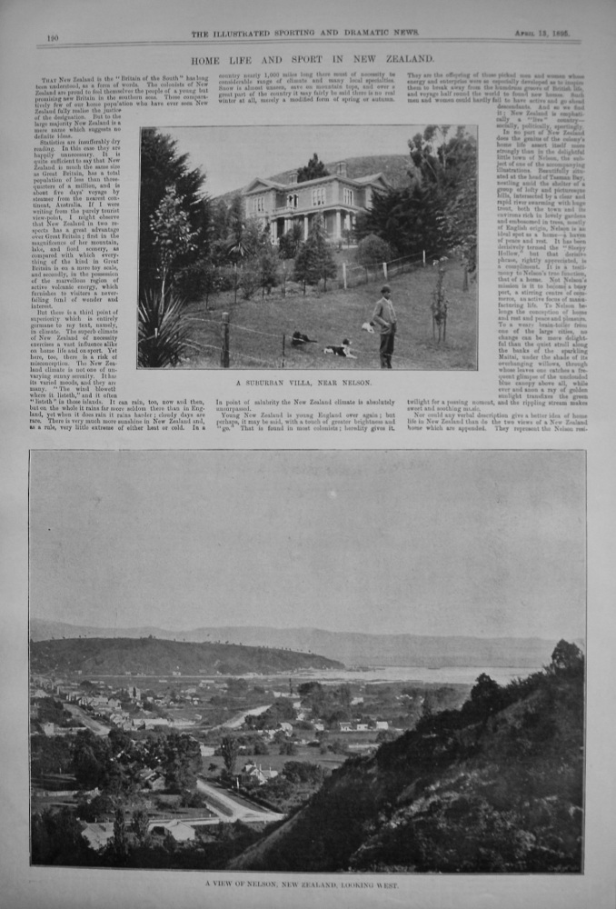 Home Life and Sport in New Zealand. 1895