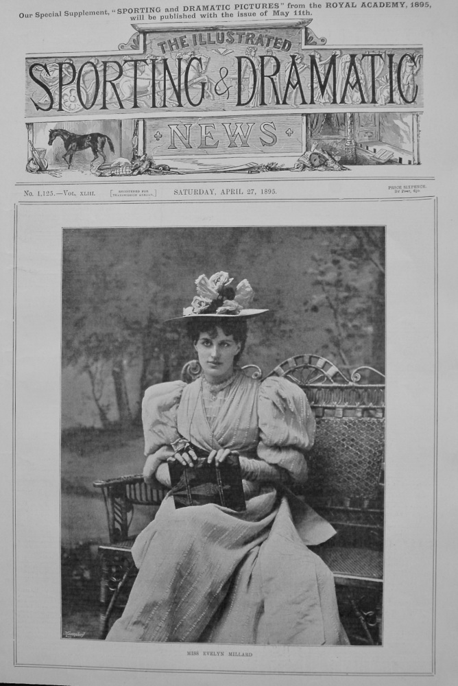 Miss Evelyn Millard. 1895.