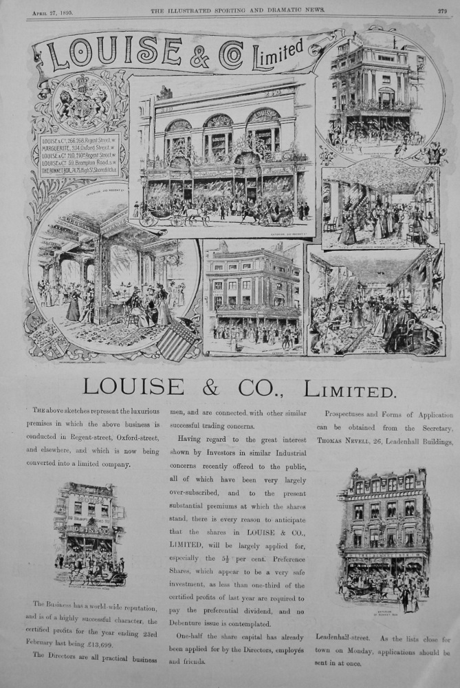 Louise & Co. Limited. 1895.