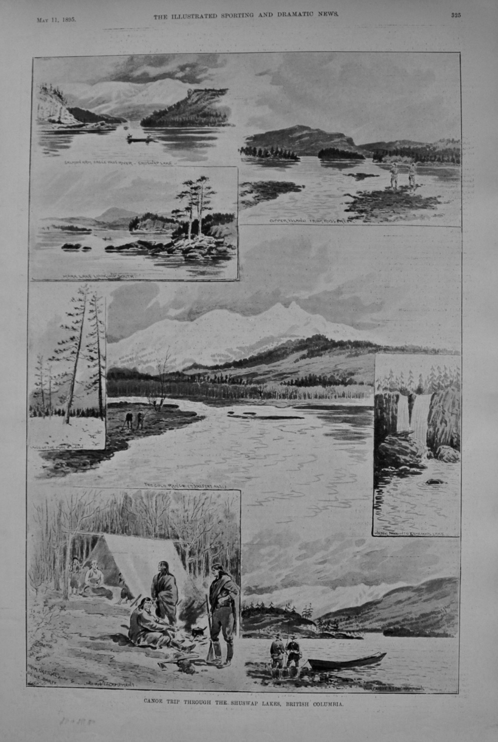 Canoe Trip through the Shuswap Lakes, British Columbia. 1895