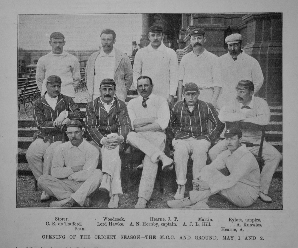 M.C.C. Cricket Team.