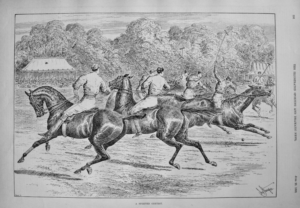 A Spirited Contest. 1895