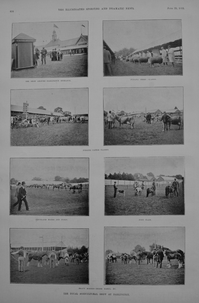 Royal Agricultural Show at Darlington. 1895